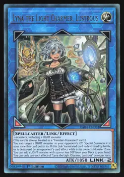 Lyna the Light Charmer, Lustrous - RA04-EN081 - Ultimate Rare 1st Edition Yugioh - Image 1