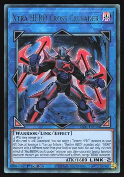 Xtra HERO Cross Crusader - RA04-EN076 - Ultimate Rare - 1st Edition Yugioh - Image 1