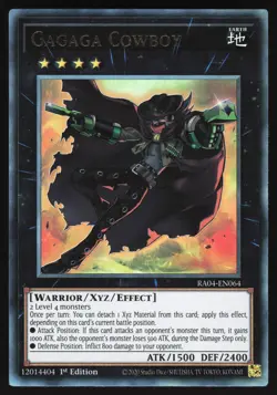 Gagaga Cowboy - RA04-EN064 - Ultimate Rare - 1st Edition Yugioh - Image 1