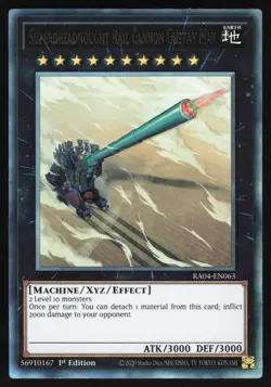 Superdreadnought Rail Cannon Gustav Max - RA04-EN063 - Ultimate Rare - Yugioh - Image 1