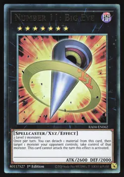 Number 11: Big Eye - RA04-EN062 - Ultimate Rare - 1st Edition Yugioh - Image 1