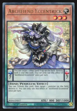 Archfiend Eccentrick - RA04-EN017 - Ultimate Rare - 1st Edition Yugioh - Image 1