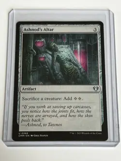 Ashnods Altar 368 MTG Commander Masters 2023 Mint - 9.0 + Uncommon Non Foil - Image 1