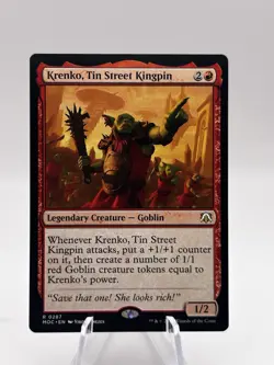 Krenko, Tin Street Kingpin 0287 Commander: March of the Machine MOC MTG NM - Image 1