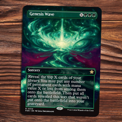 Genesis Wave - Borderless - Near Mint - Foundations - Magic the Gathering - Image 1
