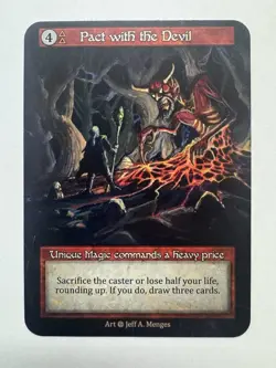 Sorcery Contested Realm Alpha Unique Non-Foil Pact with the Devil - Image 1