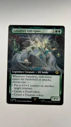 MTG Lord of the Rings Galadriel, Gift-Giver Extended Art #393 LOTR Magic - Image 1
