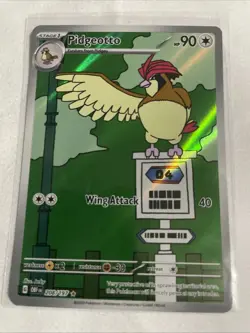 Pidgeotto 208/197 Sv03: Obsidian Flames Holo Card NM Pack Fresh - Image 1