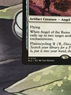 C5846 MAGIC MTG COMMANDER NLOOMBURROW ANGEL OF THE RUINS #0134 NM RARE - Image 4