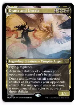 MTG - Drana and Linvala (Showcase) 305 - March of the Machine NM pack fresh - Image 1