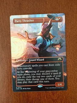 Party Thrasher- Modern Horizons 3 Borderless Regular MTG-NM - Image 1