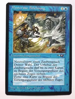 ►MYSTERIOSE ABLEHNUNG (V.2) ►ALLIANZEN 1996 ►NM ►BLAU ►MTG MAGIC ►Arcane Denial - Image 1