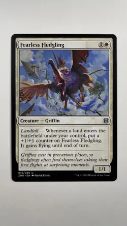 MTG Zendikar Rising Fearless Fledgling 015/280 Magic the Gathering - Image 1