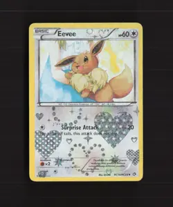 Eevee RC14/RC25 Legendary Treasures Reverse Holo Pokemon Card LP - Image 1