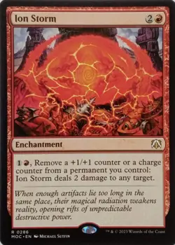 0286 ION STORM RARE MARCH OF THE MACHINE COMMANDER MTG CARD - Image 1
