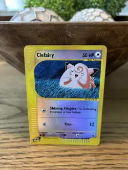 Pokemon TCG Clefairy Card 101/165 Expedition Base Set Reverse Holo - Image 1