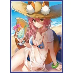 FGO Fate Grand Order Swimsuit Tamamo no Mae doujin Card Sleeve Protector - Image 1