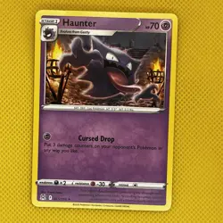 Pokemon TCG Haunter Lost Origin 065/196 Regular Uncommon Card NM 2022 - Image 1