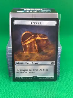 MTG Final Fantasy Commander - Foretell & Treasure [Token] - Image 2