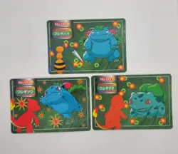 Venusaur vs Beedrill No. 003, 3 Cards, Topsun 1997 Pokemon Card | Japanese - Image 1