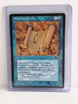 Vintage MTG Magic the Gathering Card LP - Merchant Scroll Homelands - Image 1