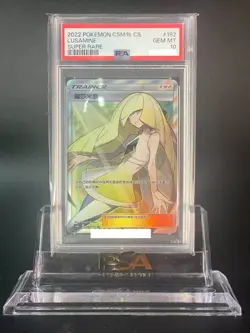 Pokemon TCG S-Chinese Card Sun&Moon LUSAMINE CSM1b 182/151 SR GEM Mint PSA 10 - Image 1