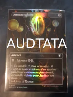 mtg magic sol ring FOIL extended borderless FRENCH vf fr anneau solaire masters - Image 1