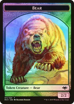 Bear Token FOIL - 011/021 - Modern Horizons MH1 MTG - Image 1