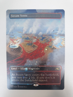 Magic the Gathering MtG Steam Vents Unfinity Galaxy Foil - Image 1