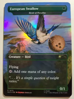 Birds of Paradise As African Swallow Foil Secret L'air NM ENG MTG - Image 2