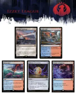 5x (1/ea) - IZZET Commander Land & Artifact Lot - Mixed Sets B - NM MTG - Image 1