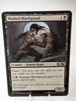MTG - M21 - Masked Blackguard (113/274) - Image 1
