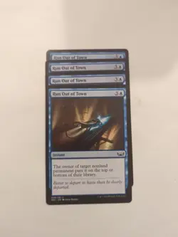(4) Run Out of Town *PLAYSET* Streets of New Capenna Regular NM MTG - Image 1