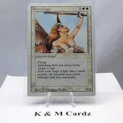 MTG - 3rd Edition - Revised - Serra Angel - Uncommon - Lightly Played - Image 1