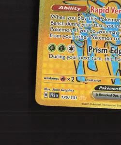 Iron Leaves ex 176/131 Prismatic Evolutions Secret Rare Holo Pokemon Card LP+ - Image 5