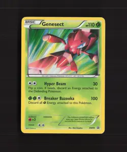 Genesect BW99 Black & White Black Star Promo Holo Pokemon Card LP - Image 1