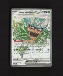 Teal Mask Ogerpon ex SVP166 Full Art Black Star Promo Holo Pokemon Card NM - Image 1