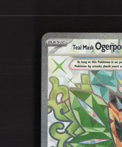Teal Mask Ogerpon ex SVP166 Full Art Black Star Promo Holo Pokemon Card NM - Image 3