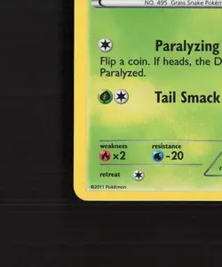 Snivy BW06 Black & White Black Star Promo Holo Pokemon Card LP - Image 5