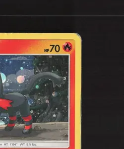 Litten 24/149 Sun & Moon Cosmos Holo Rare Holo Pokemon Card DMG - Image 4