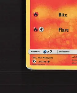 Litten 24/149 Sun & Moon Cosmos Holo Rare Holo Pokemon Card DMG - Image 5