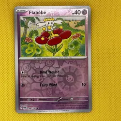 Flabebe 086/167 Reverse Holo Scarlet And Violet Twilight Masquerade Set Pokemon - Image 1