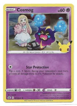Cosmog 013/025 Celebrations Holo Pokemon TCG - NM - Image 1