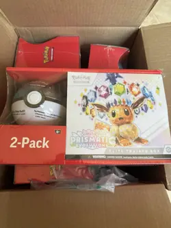 Sam's Club Pokemon Prismatic ETB and Pokeball Bundle Sealed Lot of 5 - Image 1