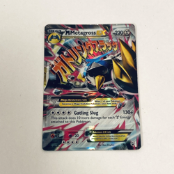 Pokemon TCG Shiny Mega Metagross EX XY35 Holo-Foil 2014 promo black star single - Image 2