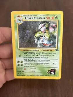 Pokemon TCG Erika's Venusaur 4/132 Holo Unlimited Pokemon Gym Challenge Hp - Image 1