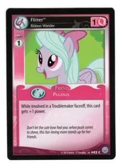 2013 MLP My Little Pony Premier CCG - Flitter #42 - Hasbro TCG Card - Image 3