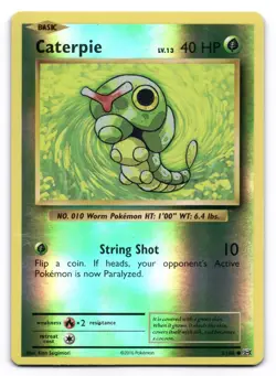 Caterpie LP 3/108 Evolutions Pokemon TCG Reverse Holo - Image 1