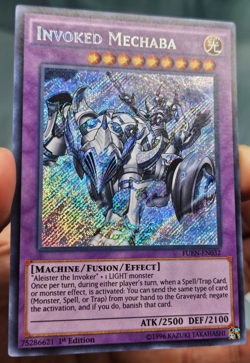 Yugioh Invoked Mechaba FUEN-EN032 Secret Rare Fusion Enforcers - LP - Image 3