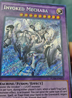Yugioh Invoked Mechaba FUEN-EN032 Secret Rare Fusion Enforcers - LP - Image 4